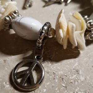 Summer White Charmer Braclet